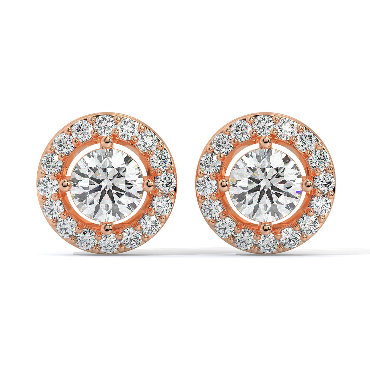 Halo Diamond Studs