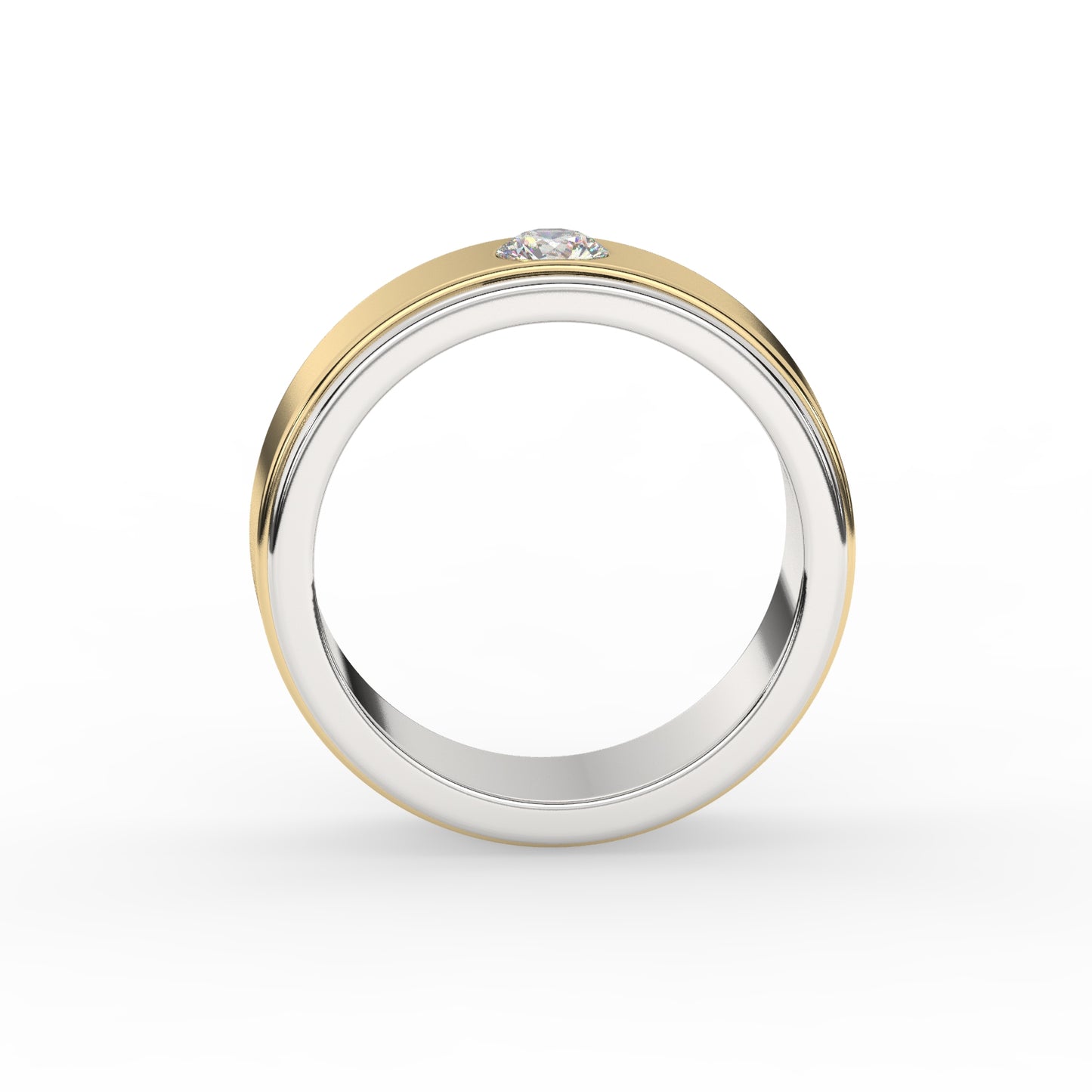 Classic Two-Tone Diamond Ring