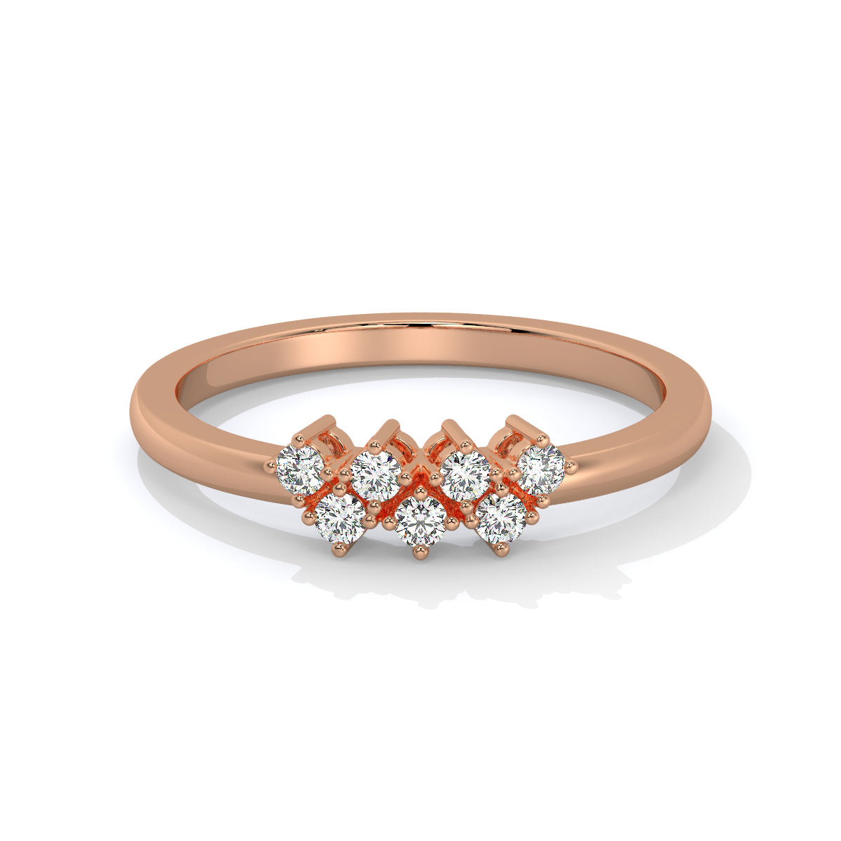 Stellar Array Diamond Accent Ring