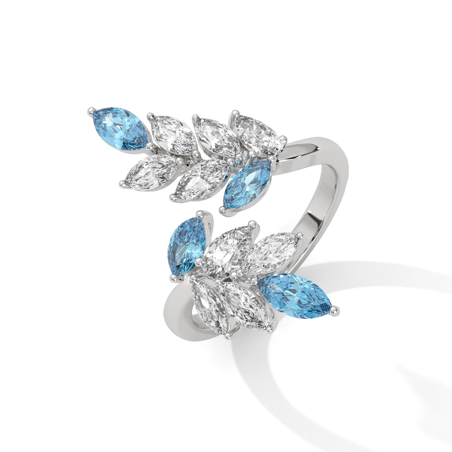 Frozen Feather Mirage Ring