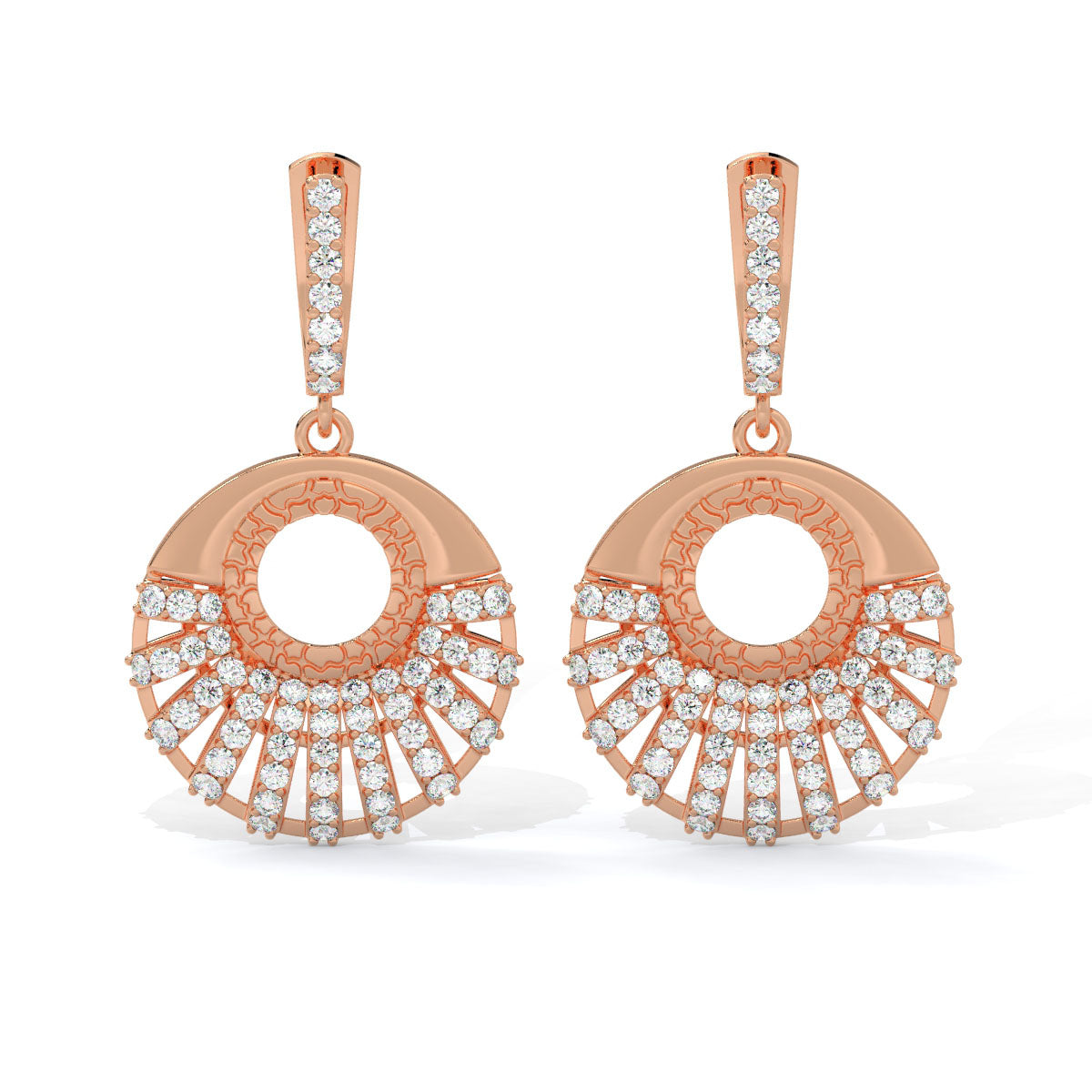 Radiance Sunburst Diamond Danglers