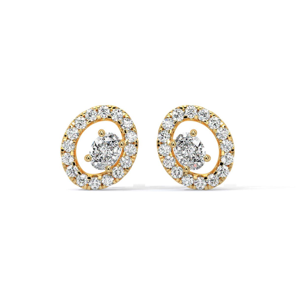 Radiara Loop Diamond Studs