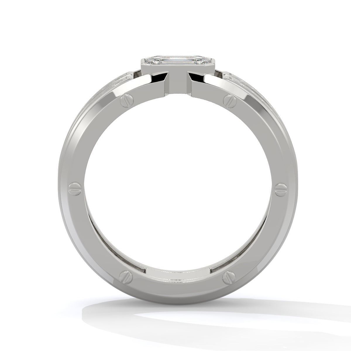 Elegant Two-Tone Diamond Eternity Ring