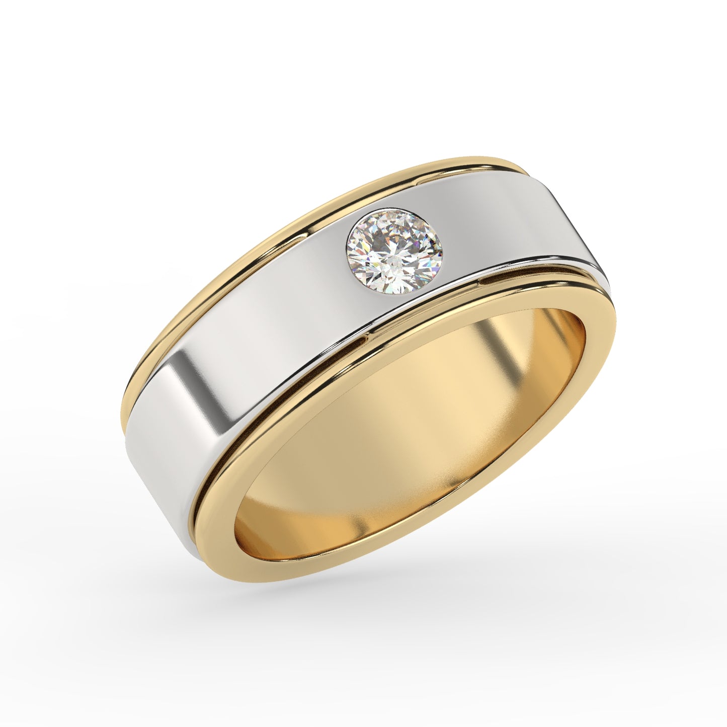 Classic Two-Tone Diamond Ring
