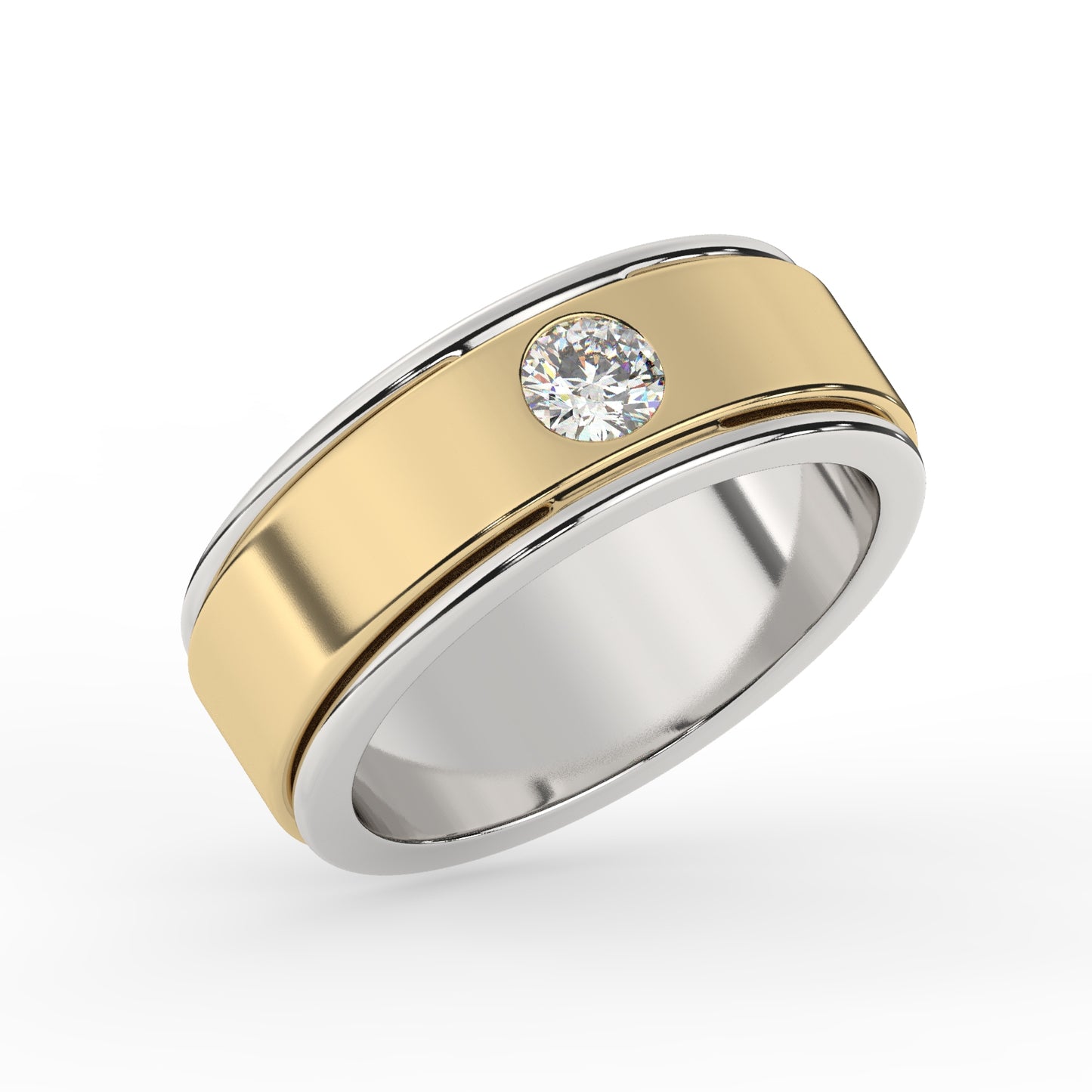 Classic Two-Tone Diamond Ring