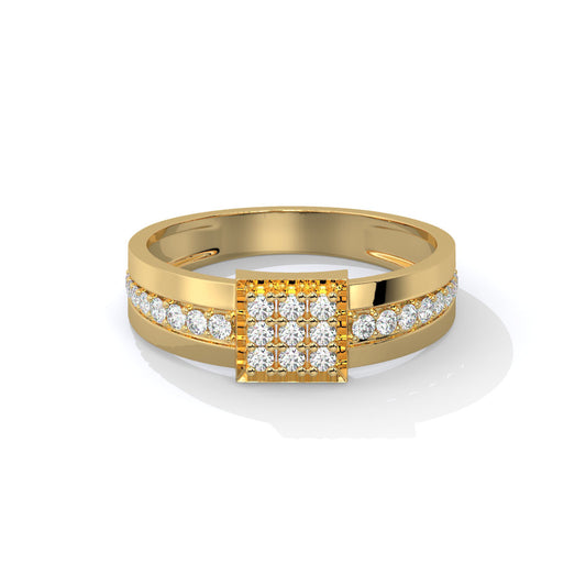 Royal Grid Men's Diamond Ring