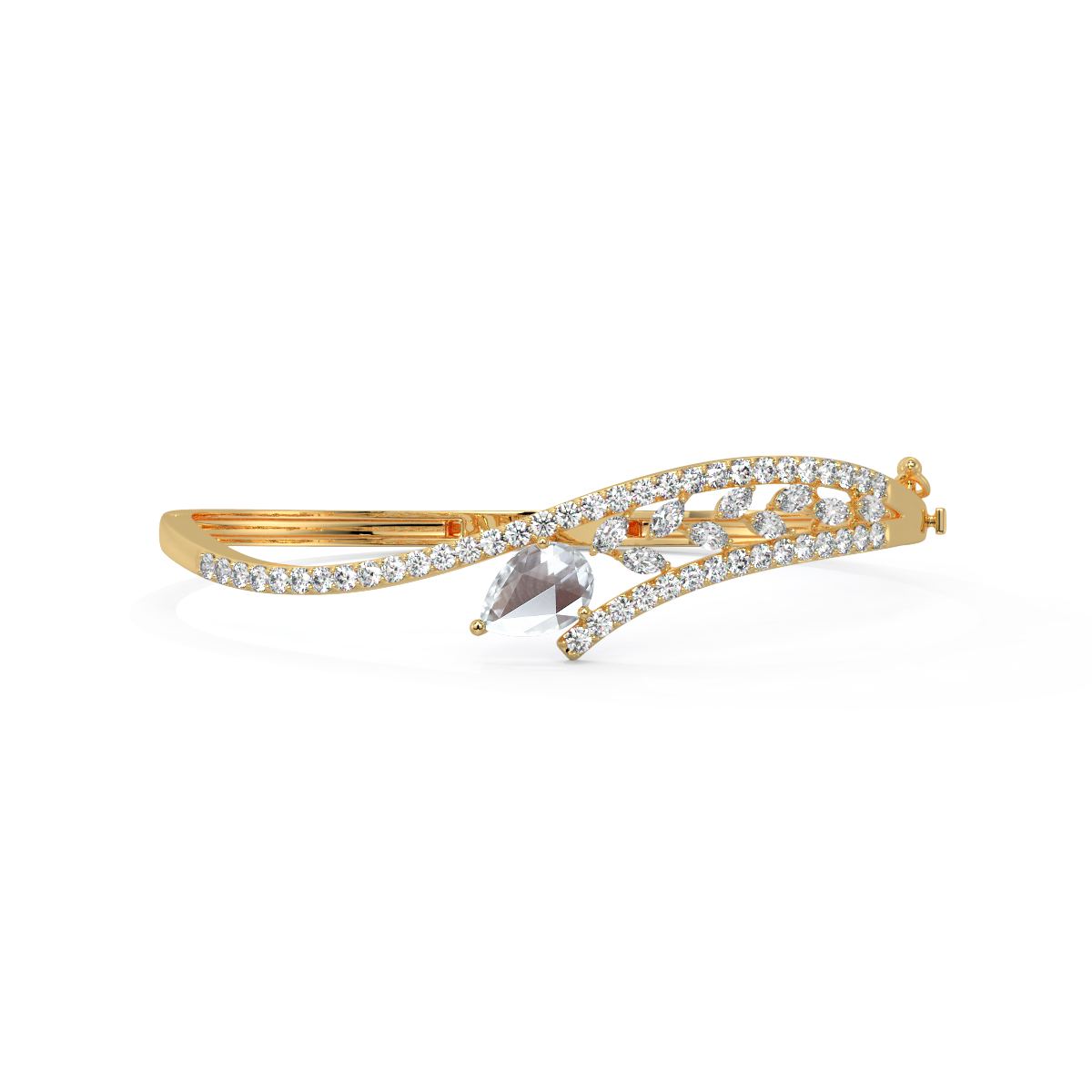 The Adrift Rose-Cut Diamond Bangle