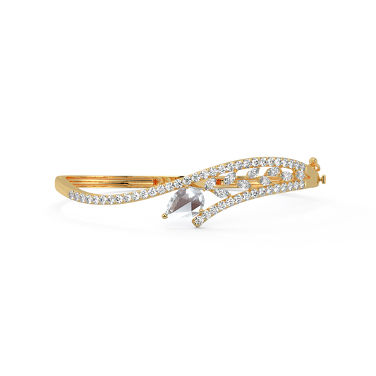 The Adrift Rose-Cut Diamond Bangle