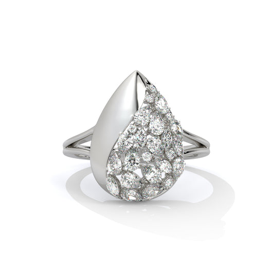 Teardrop Diamond Ring