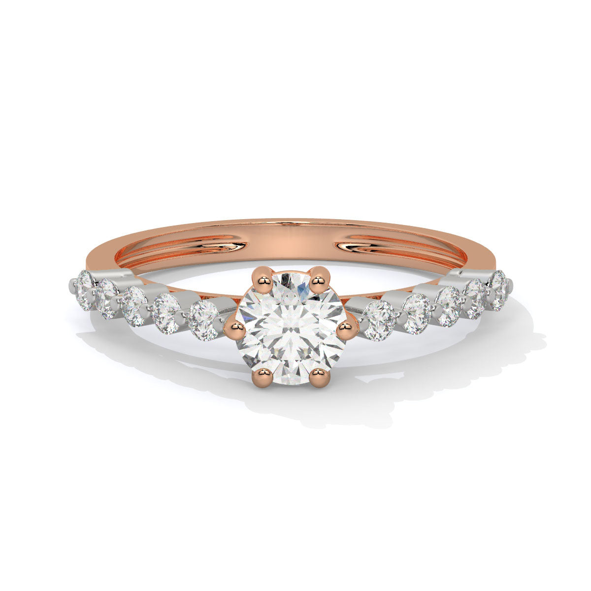 Blush Bloom Dual-Tone Diamond Ring