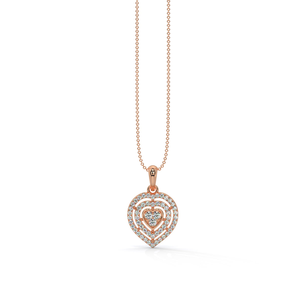 Starlight Diamond Heart Pendant