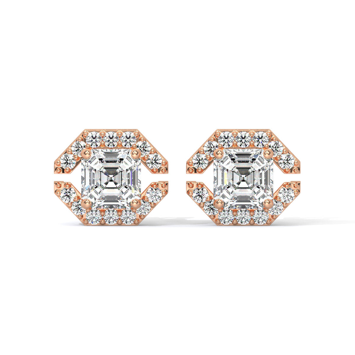 Glintara Edge Diamond Studs