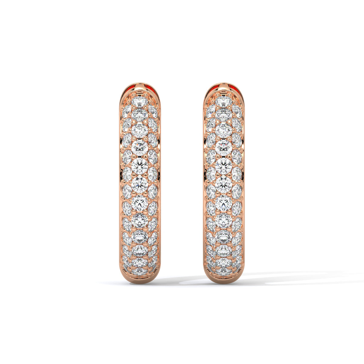 Auric Loop Diamond Hoops
