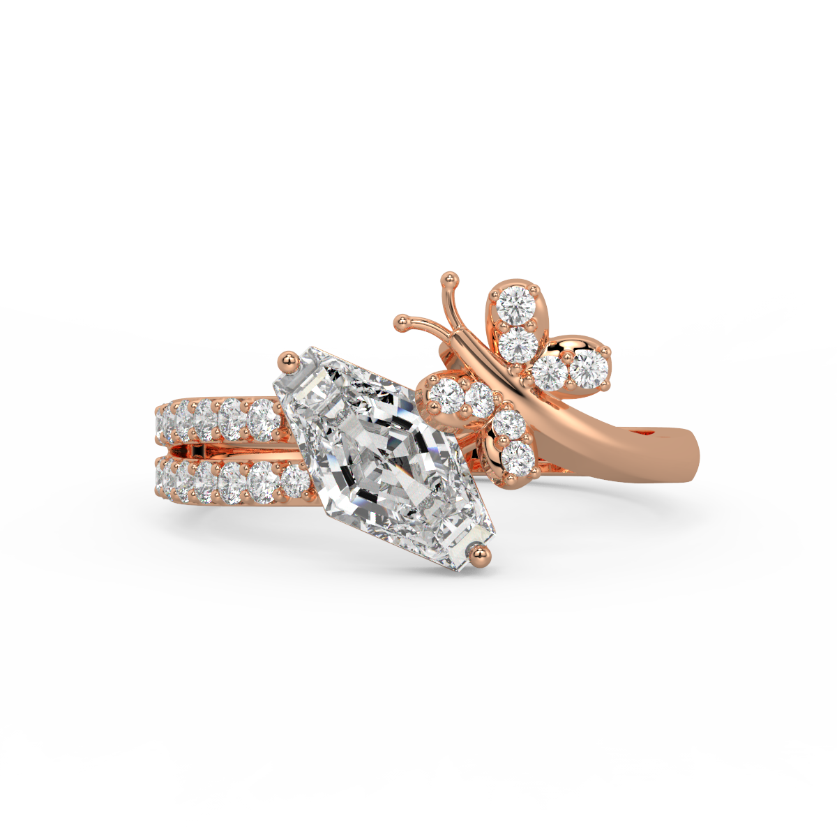 Butterfly Serenade Diamond Ring