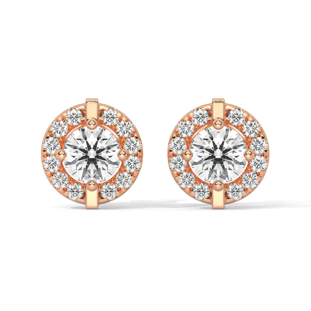 Solara Crown Diamond Circle Studs