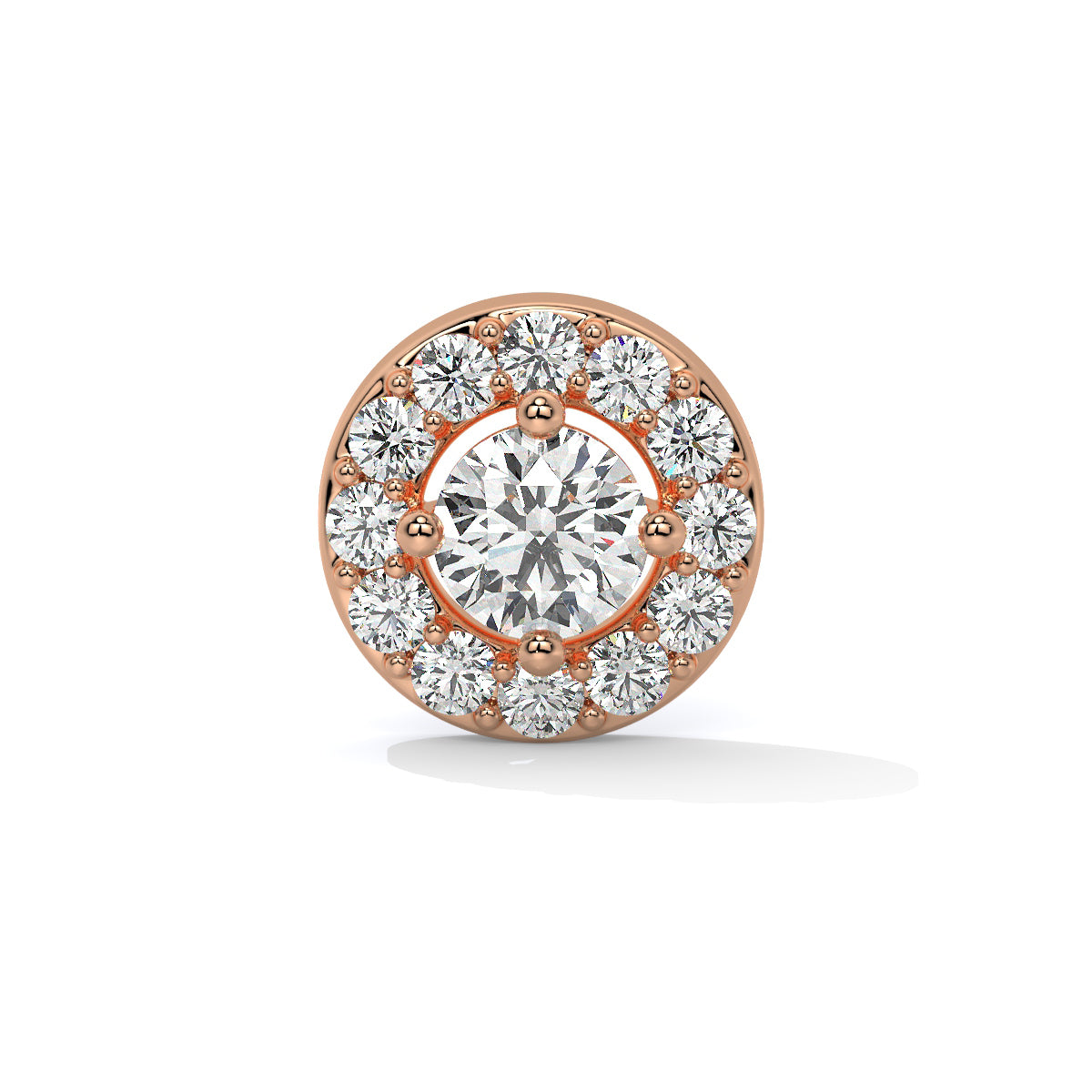 Celestial Halo Diamond Nose Pin