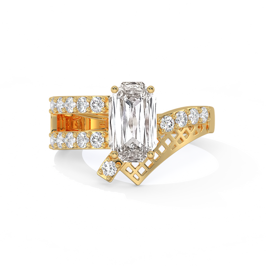 Old Mine Cut Diamond Ring