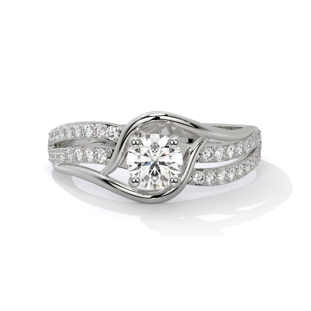 Stunning Two-Tone Diamond Ring