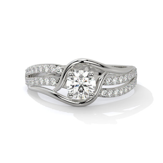 Stunning Two-Tone Diamond Ring