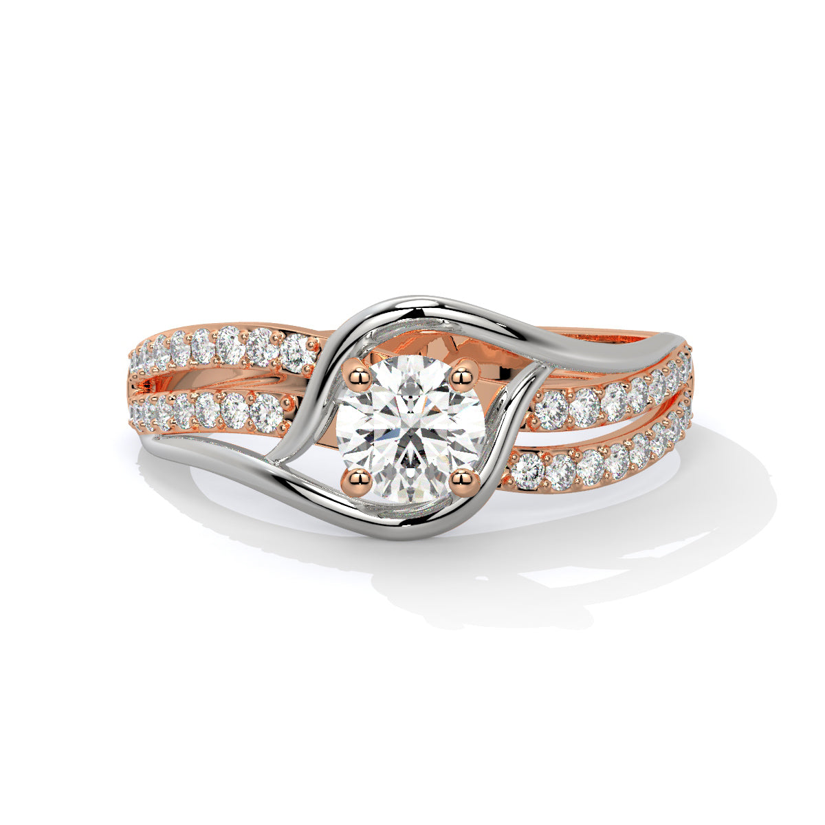 Stunning Two-Tone Diamond Ring