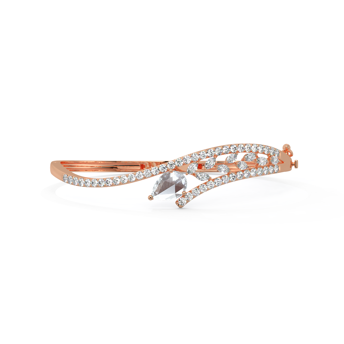 The Adrift Rose-Cut Diamond Bangle