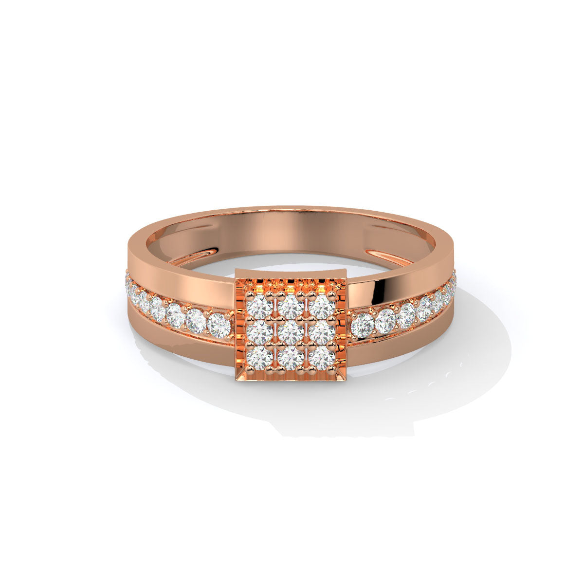 Royal Grid Men's Diamond Ring