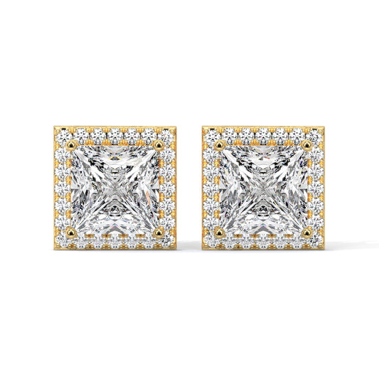 Crown Edge Diamond Studs