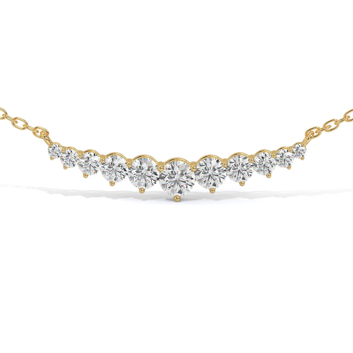 Radiance Diamond Curve Pendant