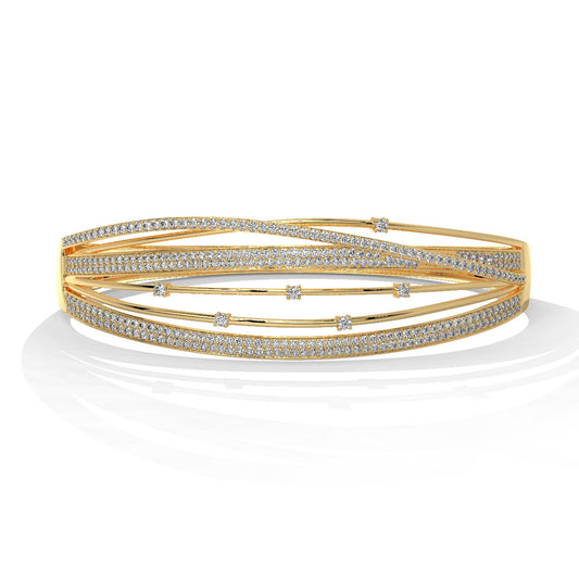 Dazzle Flow Diamond Bangle