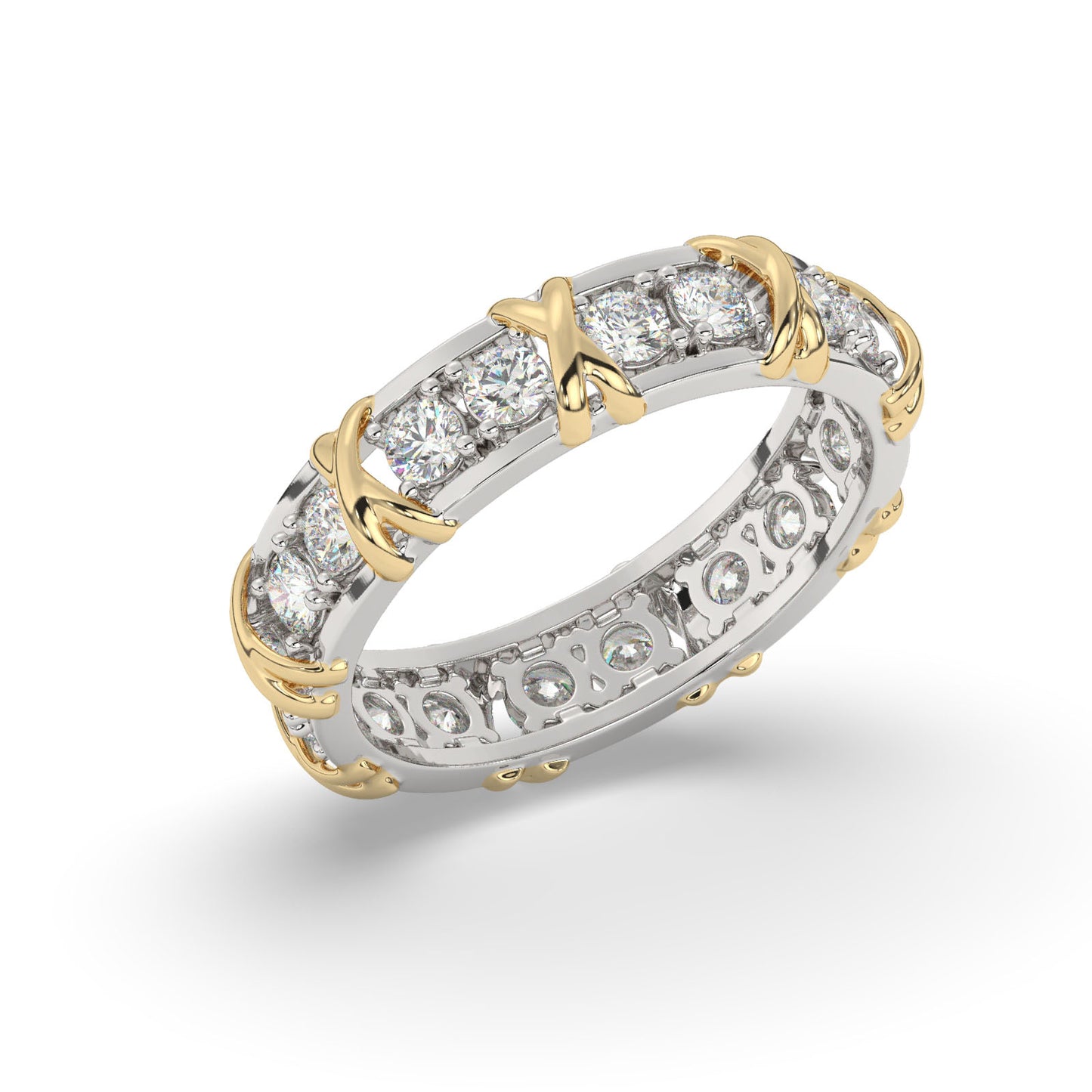 Timeless Two-Tone Diamond Ring