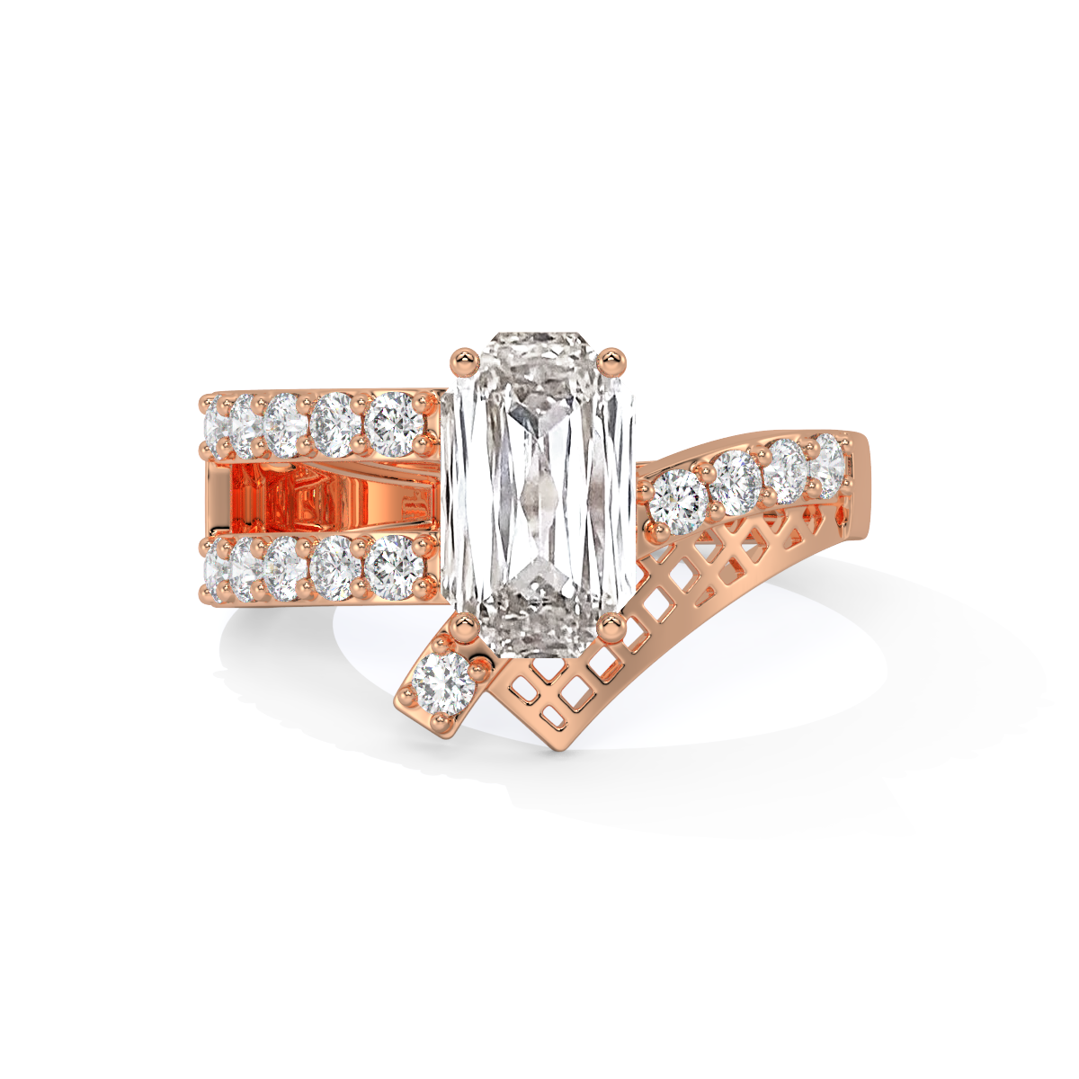 Old Mine Cut Diamond Ring