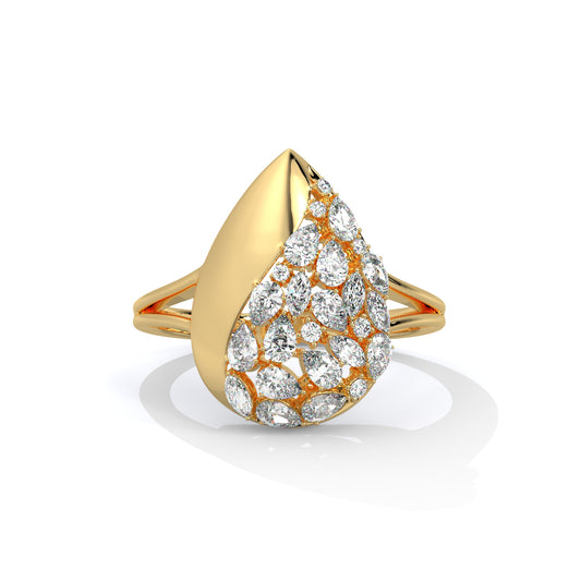 Teardrop Diamond Ring