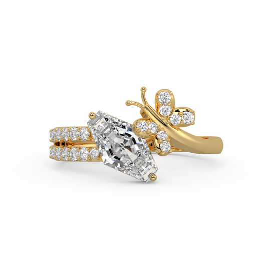 Butterfly Serenade Diamond Ring