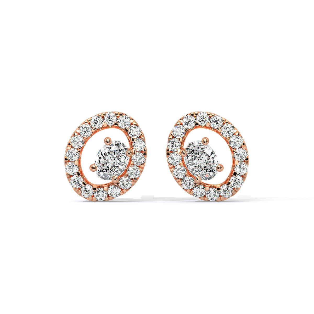Radiara Loop Diamond Studs