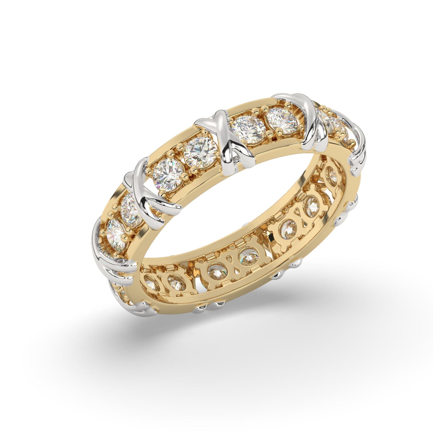 Timeless Two-Tone Diamond Ring