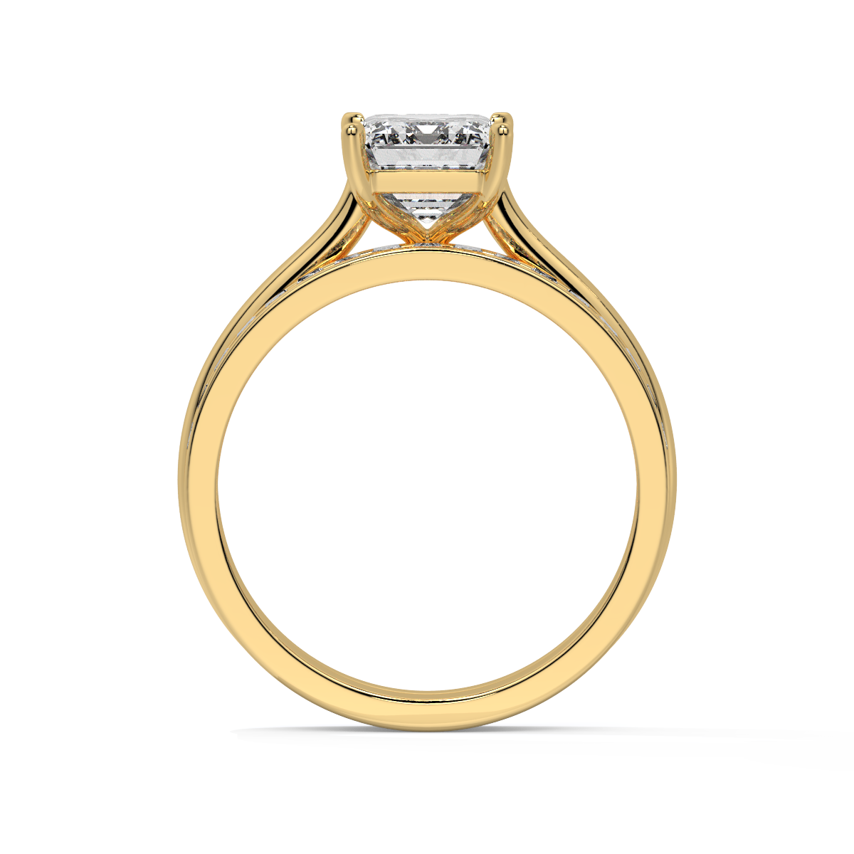 Royale Pathway Emerald-Cut Bypass Ring