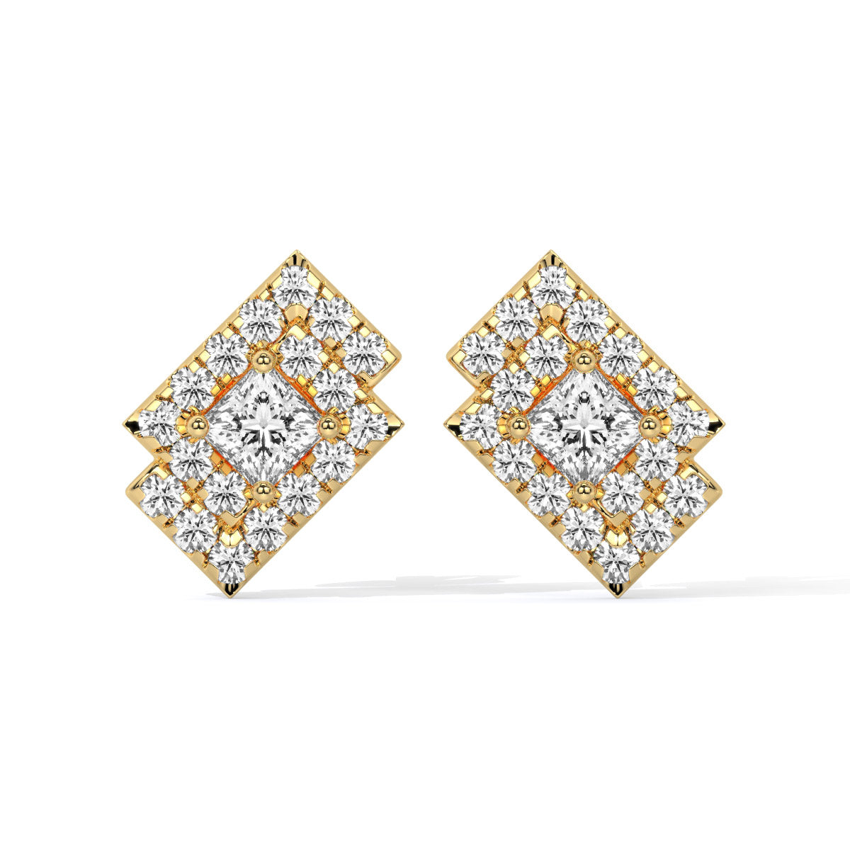Solaris Frame Diamond Studs