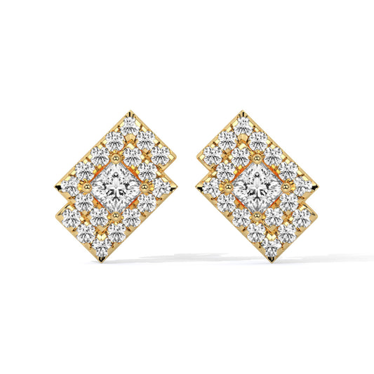 Solaris Frame Diamond Studs