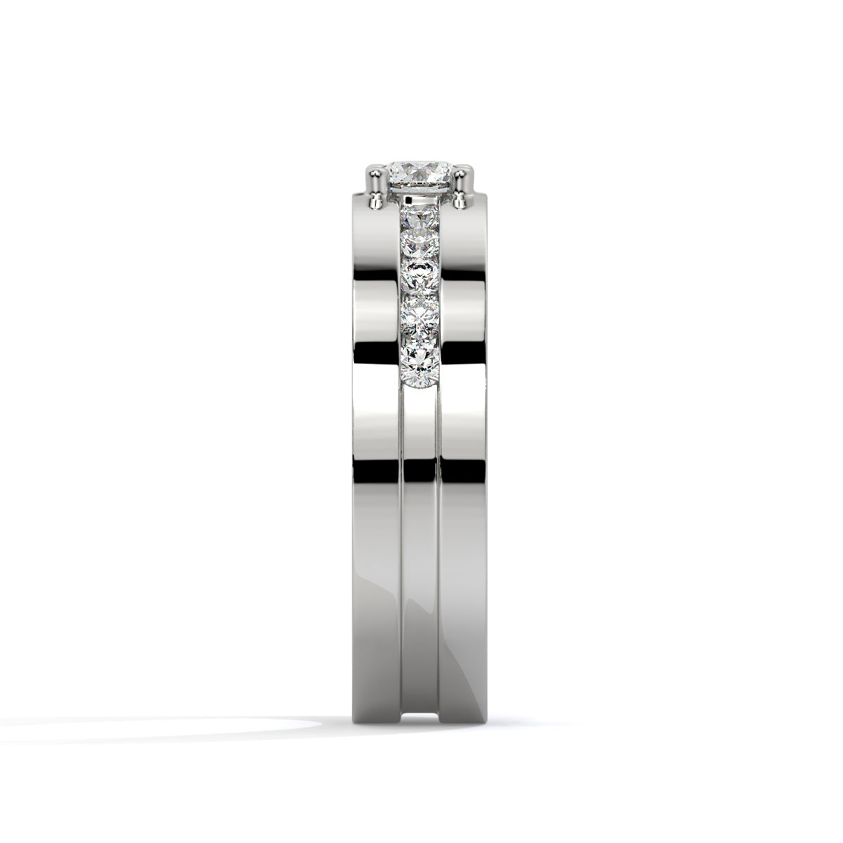 Sparkle Dual Tone Diamond Ring