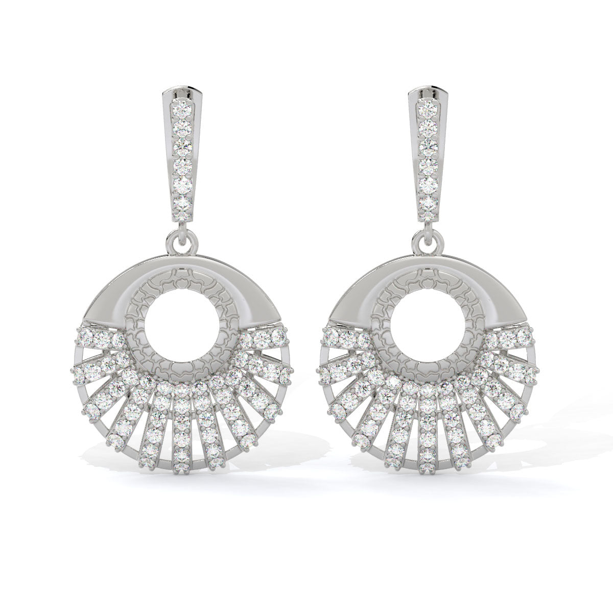 Radiance Sunburst Diamond Danglers