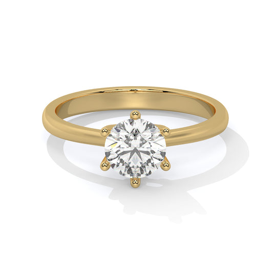Round-Cut Diamond Solitaire Ring