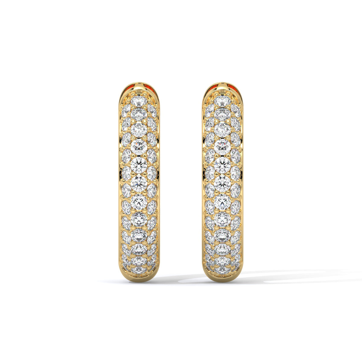 Auric Loop Diamond Hoops