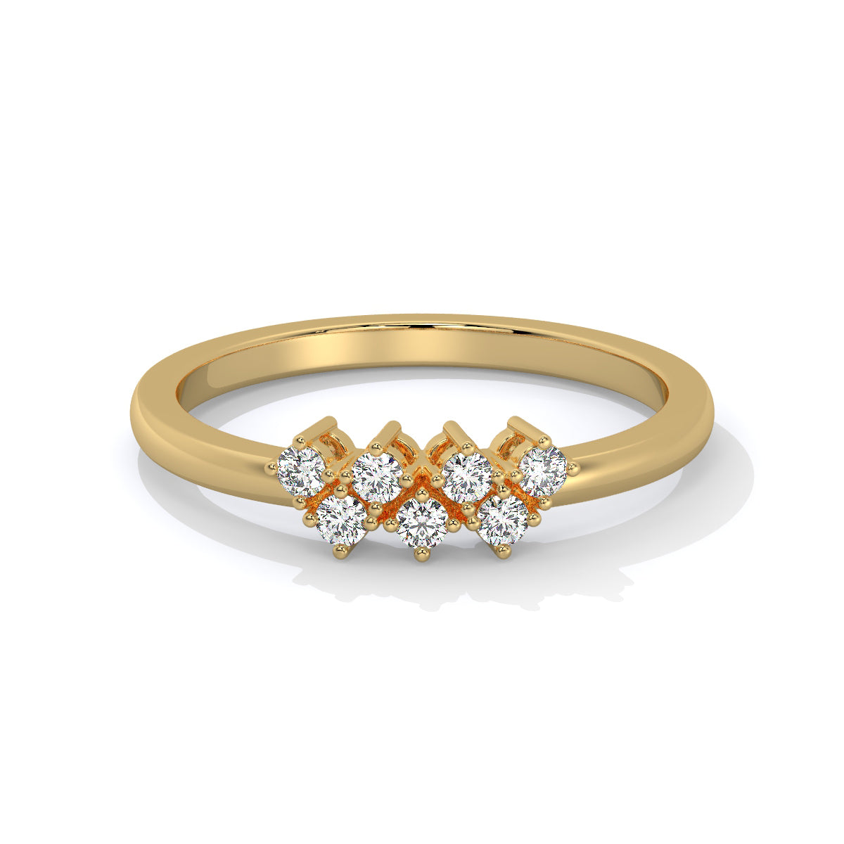 Stellar Array Diamond Accent Ring