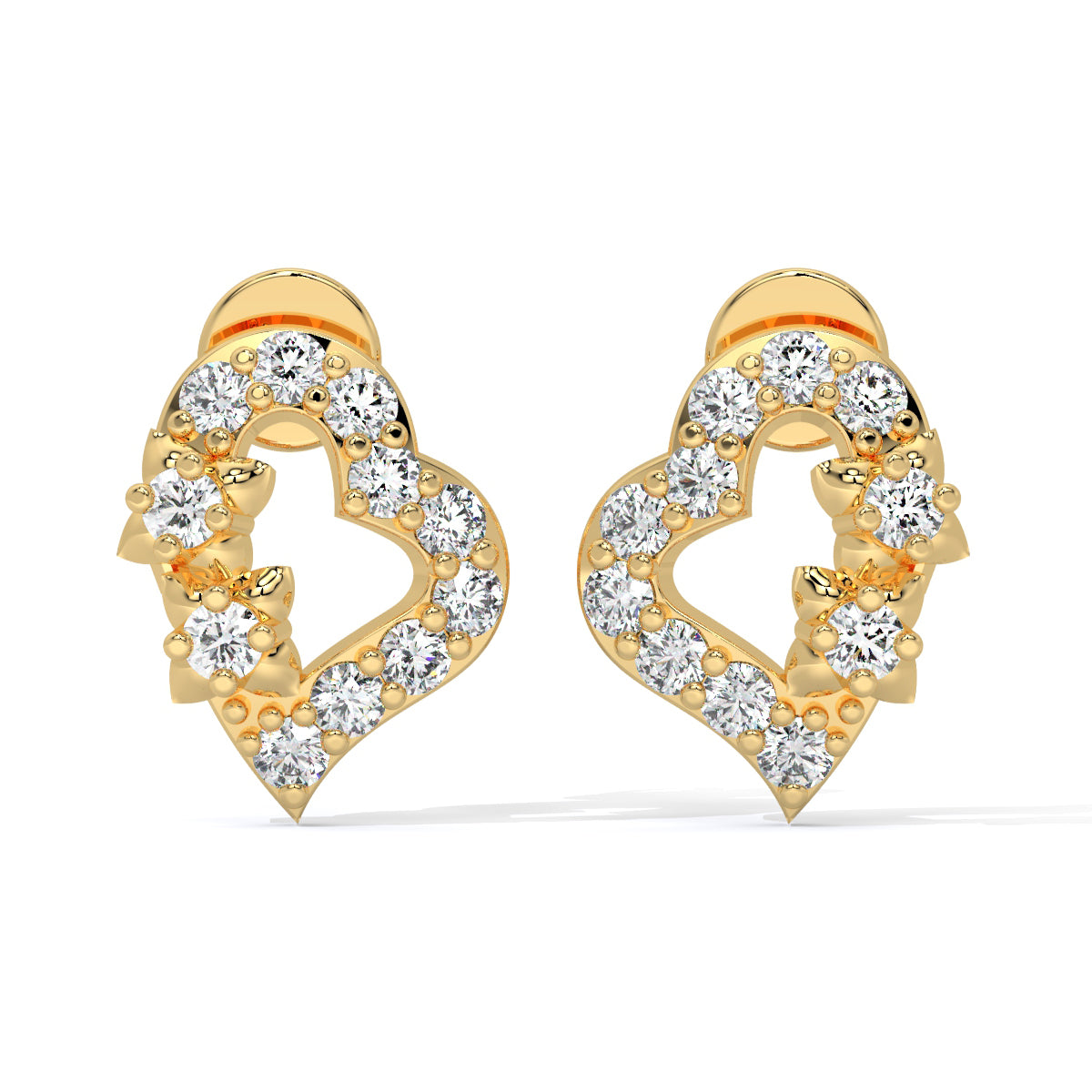 Heart Bliss Diamond Studs