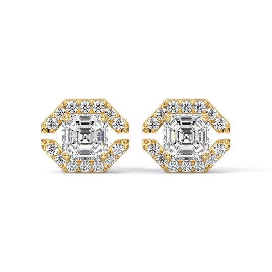 Glintara Edge Diamond Studs