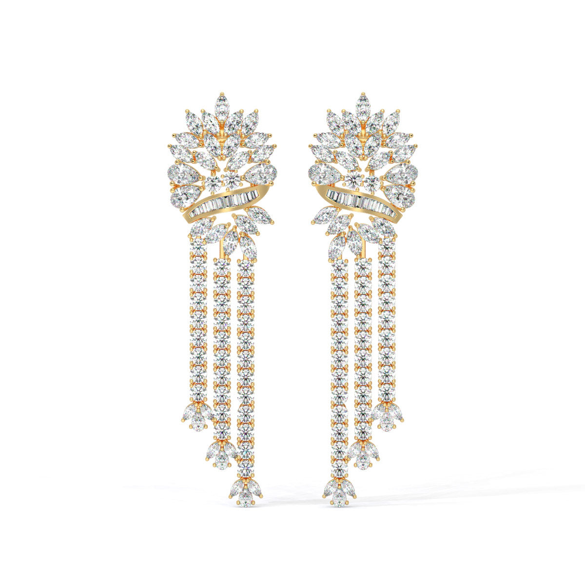 Opaluxe Diamond Waterfall Dangles