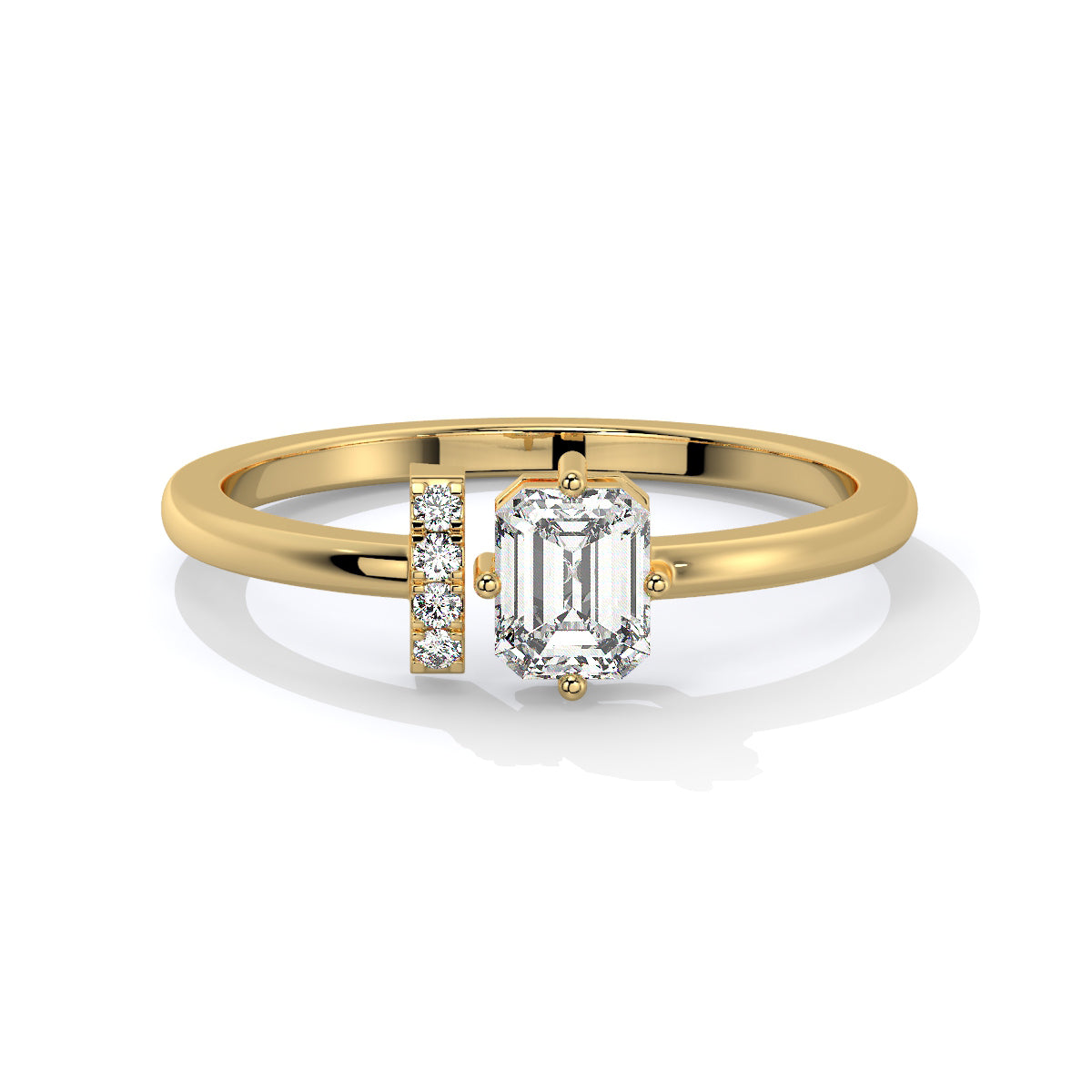 Velvet Radiance Emerald Glow Ring