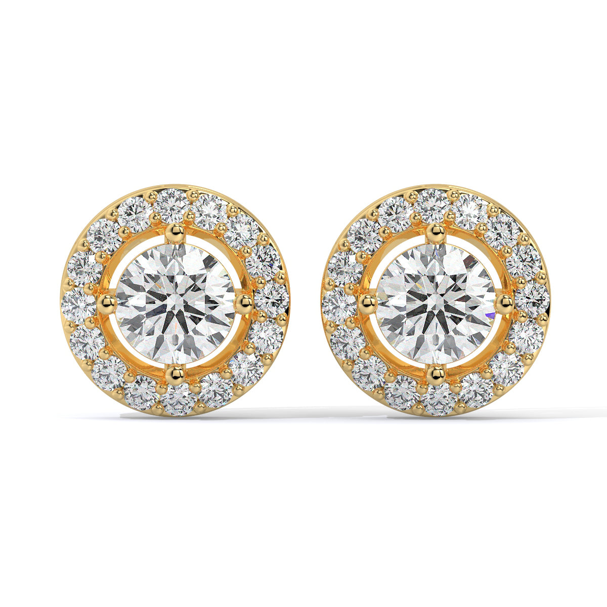 Halo Diamond Studs