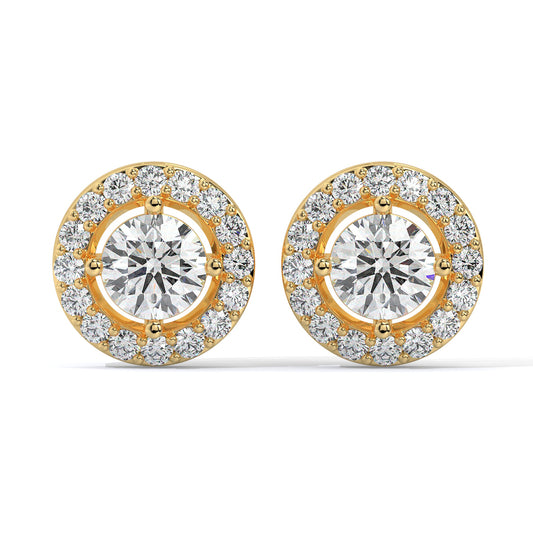 Halo Diamond Studs