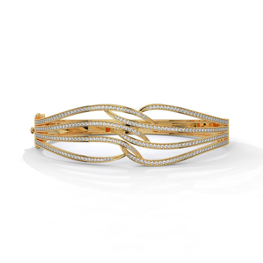 Serenique Interlace Diamond Bangle